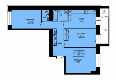 3-кімнатна 85.7 м² в ЖК Парковий комплекс від 14 500 грн/м², Тернопіль