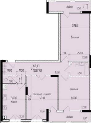 3-комнатная 108.7 м² в ЖК Comfort Hall от 16 600 грн/м², Черновцы