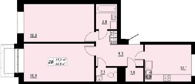 2-кімнатна 66.8 м² в ЖК Green Line від 14 350 грн/м², Тернопіль