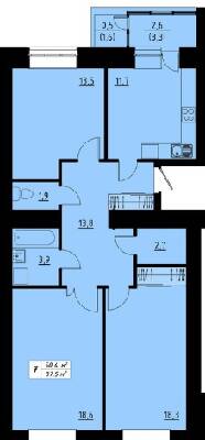 3-кімнатна 87.5 м² в ЖК Green Line від 14 350 грн/м², Тернопіль