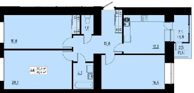 3-кімнатна 88.4 м² в ЖК Green Line від 14 350 грн/м², Тернопіль
