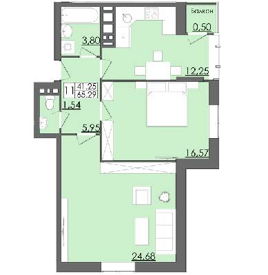 2-комнатная 65.29 м² в ЖК Родинна казка от 12 500 грн/м², Черновцы