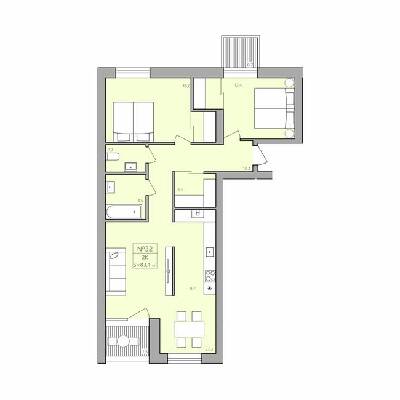 3-комнатная 83.1 м² в ЖК ЭкоДом от 12 500 грн/м², с. Петриков