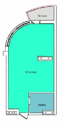 1-кімнатна 28.53 м² в ЖК на вул. Київська від 12 000 грн/м², Тернопіль