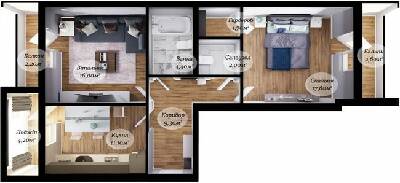 1-комнатная 71.1 м² в ЖК Senator от 16 050 грн/м², Черновцы