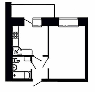 1-комнатная 36.52 м² в ЖК на вул. Київська / вул. Тарнавського от 15 400 грн/м², Тернополь