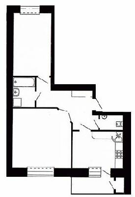 2-комнатная 63.84 м² в ЖК Острозький от 18 500 грн/м², Тернополь