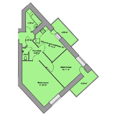 2-кімнатна 65.74 м² в ЖК Східна Брама від 13 300 грн/м², Тернопіль
