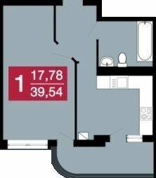 1-комнатная 39.54 м² в ЖК Dream Tower от 10 000 грн/м², Хмельницкий