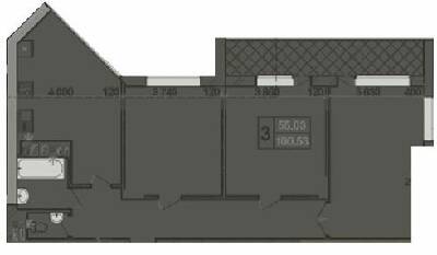 Трехкомнатные в ЖК Olimp Tower
