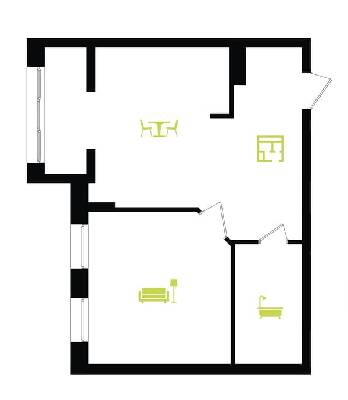 1-комнатная 48 м² в ЖК Main House от 20 500 грн/м², Ивано-Франковск