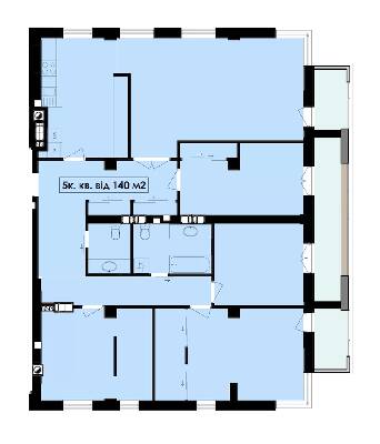 5+ кімнат 140 м² в ЖК Lake Club від 16 550 грн/м², Івано-Франківськ
