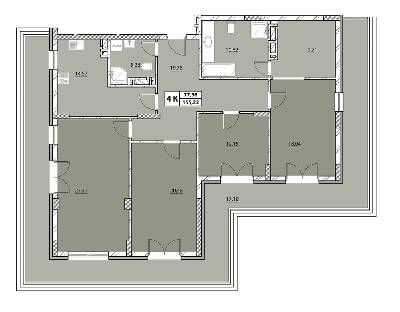 4-кімнатна 155.52 м² в ЖК Гіацинт-Люкс від 41 450 грн/м², Львів