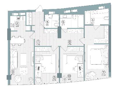 3-комнатная 110.24 м² в ЖК Delrey от 47 050 грн/м², Киев