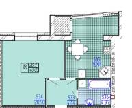 1-кімнатна 46.05 м² в ЖК Амстердам від 15 700 грн/м², Хмельницький