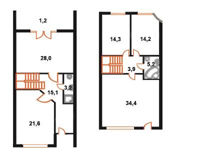 Таунхаус 146.3 м² в Таунхаус Молодіжний XXI від 7 519 грн/м², м. Кам`янець-Подільський
