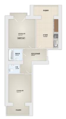 2-комнатная 67.3 м² в ЖК Городок Мануфактура от 12 400 грн/м², Ивано-Франковск
