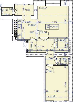 2-кімнатна 57.73 м² в ЖК Парковий маєток від 9 600 грн/м², Івано-Франківськ
