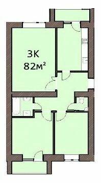 3-кімнатна 82 м² в ЖК Затишна оселя від 11 000 грн/м², с. Вовчинець