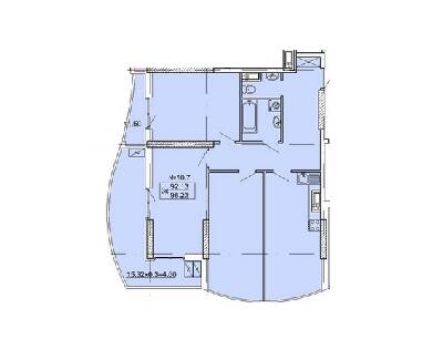 3-кімнатна 98.23 м² в ЖК Корфу від 35 700 грн/м², Одеса