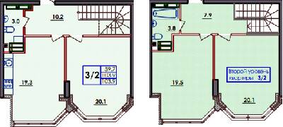 3-кімнатна 103.9 м² в ЖК Хвиля від 18 700 грн/м², Одеса