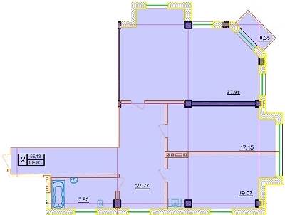 3-кімнатна 109.85 м² в КБ Пушкінський від 45 400 грн/м², Одеса