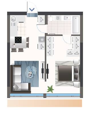 1-комнатная 43.83 м² в ЖК Oasis от 24 200 грн/м², Киев