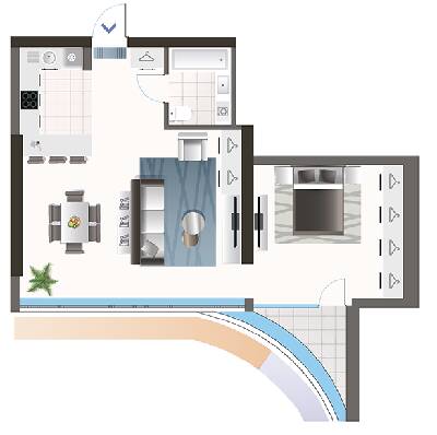 1-комнатная 62.01 м² в ЖК Oasis от 24 200 грн/м², Киев