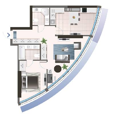2-комнатная 65 м² в ЖК Oasis от 34 550 грн/м², Киев