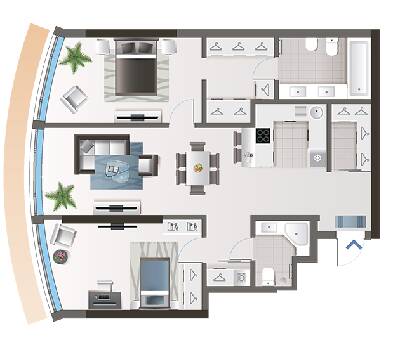2-комнатная 94.43 м² в ЖК Oasis от 31 550 грн/м², Киев