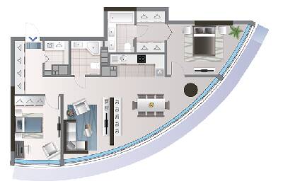 2-комнатная 95.35 м² в ЖК Oasis от 34 800 грн/м², Киев