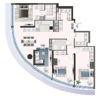 3-комнатная 121.6 м² в ЖК Oasis от 25 850 грн/м², Киев
