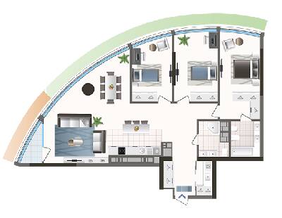 3-комнатная 120.64 м² в ЖК Oasis от 25 850 грн/м², Киев