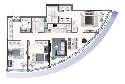 3-комнатная 104.47 м² в ЖК Oasis от 43 000 грн/м², Киев