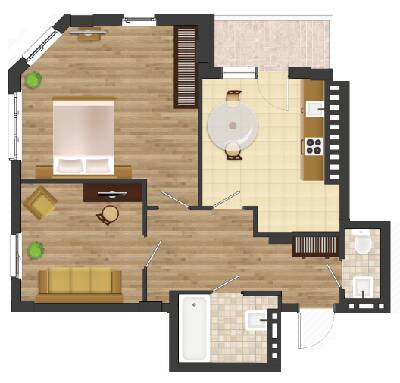 2-кімнатна 62.9 м² в ЖК Золота Ера від 15 550 грн/м², с. Крижанівка