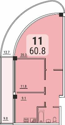 2-кімнатна 60.8 м² в ЖК Море від 22 850 грн/м², Одеса