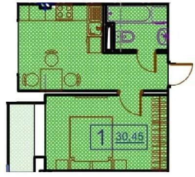 1-кімнатна 30.45 м² в ЖК Простір на Гераневій від 30 250 грн/м², Одеса