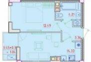 1-кімнатна 36.61 м² в ЖК Простір на Нєдєліна від 26 400 грн/м², Одеса