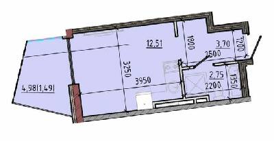 1-кімнатна 20.45 м² в ЖК Простір на 12-й Фонтана від забудовника, Одеса