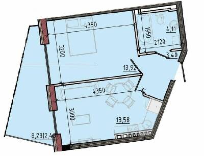 1-кімнатна 37.49 м² в ЖК Простір на 12-й Фонтана від забудовника, Одеса