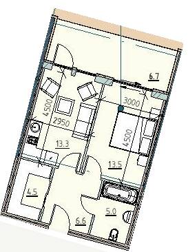 1-кімнатна 49.6 м² в ЖК Простір на Морському від 40 400 грн/м², Одеса