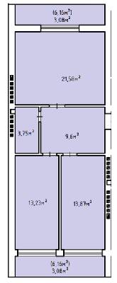 2-комнатная 68.19 м² в ЖК Дружный Двор от 13 950 грн/м², с. Солонка