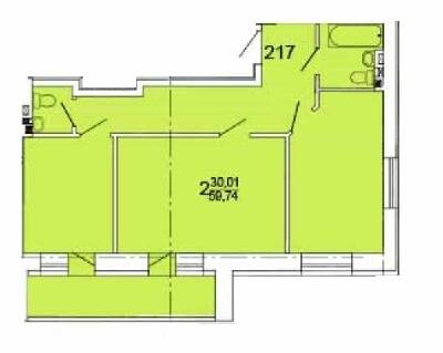 2-кімнатна 59.74 м² в ЖК Морський від 13 150 грн/м², м. Южне