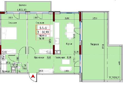 3-комнатная 86.99 м² в ЖК MARINIST residence от 34 750 грн/м², Одесса