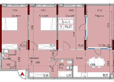 3-комнатная 95.27 м² в ЖК MARINIST residence от 34 750 грн/м², Одесса
