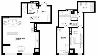 Двухуровневая 90.1 м² в ЖК Auroom City от 21 100 грн/м², Львов