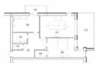 2-комнатная 88.5 м² в ЖК Baltiysʹka Hall от 42 200 грн/м², Львов