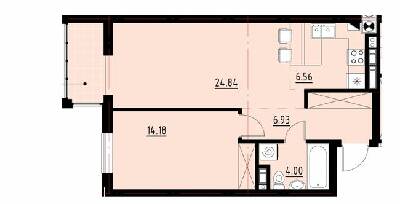 1-кімнатна 56.5 м² в ЖК Globus Comfort від забудовника, Львів