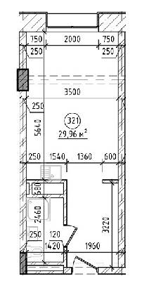 1-комнатная 29.96 м² в Апарт-комплекс Kristal Plaza от 44 250 грн/м², Львов
