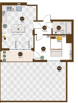 1-комнатная 67.31 м² в ЖК Villa Magnolia Spring от 24 750 грн/м², Львов